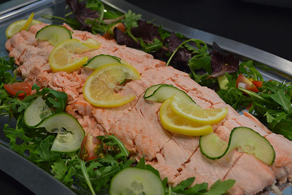 Meat & fish salad. Isle of Man Catering by Taste Buds